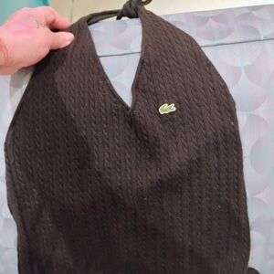 Lacoste Black Halter Top
